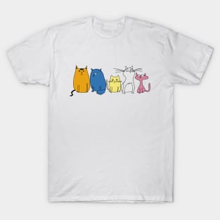 Five Fun Cats T-Shirt